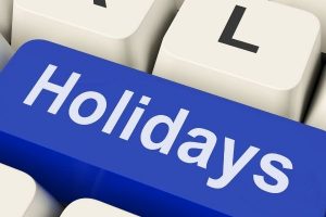 HOLIDAY BREAK WILL BE FROM DECEMBER 19 - JANUARY 3